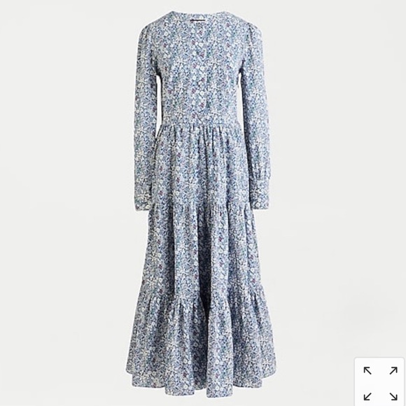 J.Crew tiered dress - Liberty print - Picture 4 of 6